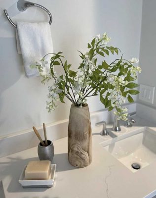 Bathroom-sink-and-plant